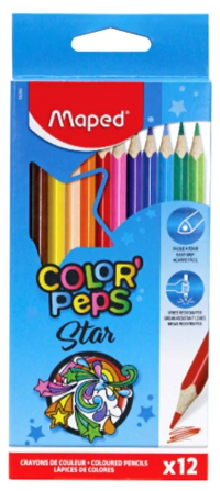 Colour Pencils Color'peps X 12 Cardboard Box MAPED 183212